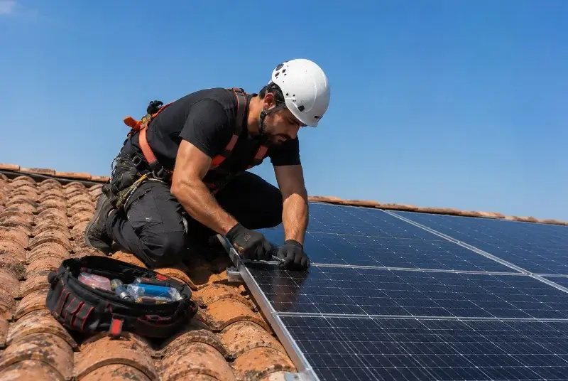 Maintenance et monitoring de panneaux solaires à Leyment