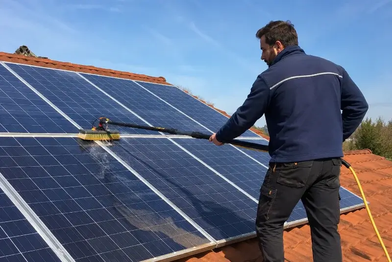 Nettoyage et entretien de panneaux solaires à Leyment
